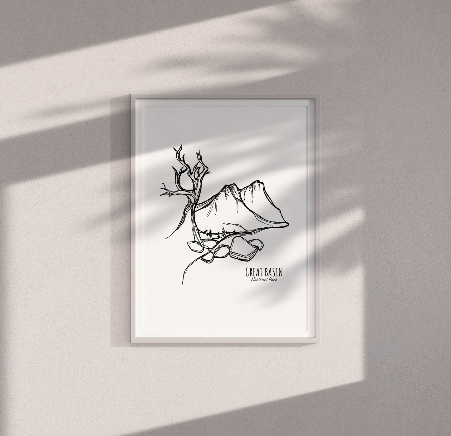 Great Basin National Park, Nevada Continuous Line Print