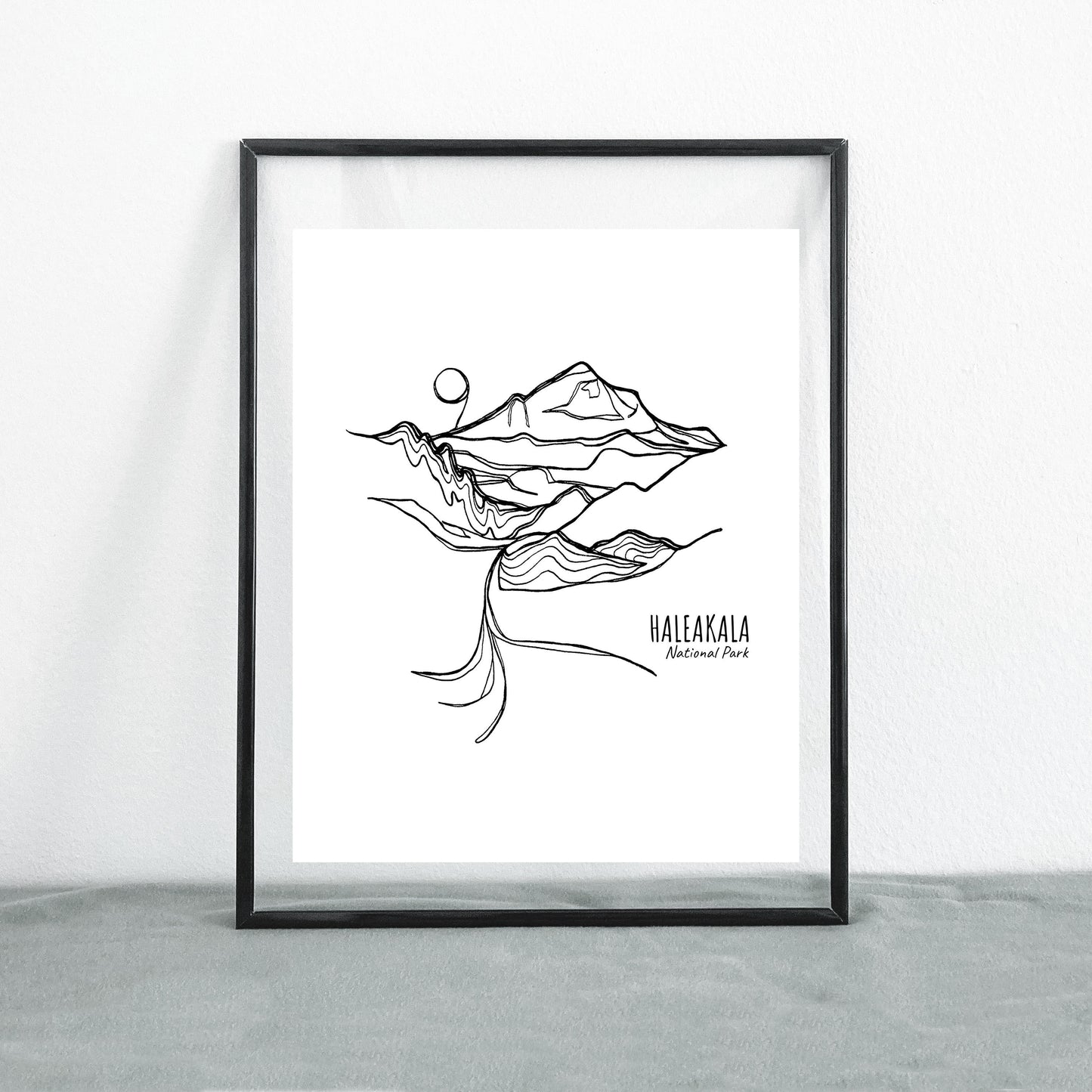 Haleakala National Park, Hawaii Continuous Line Print