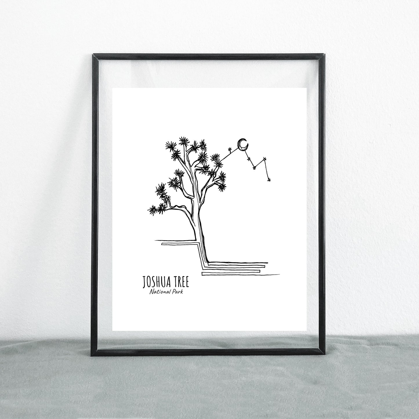 Joshua Tree National Park, California Continuous Line Print