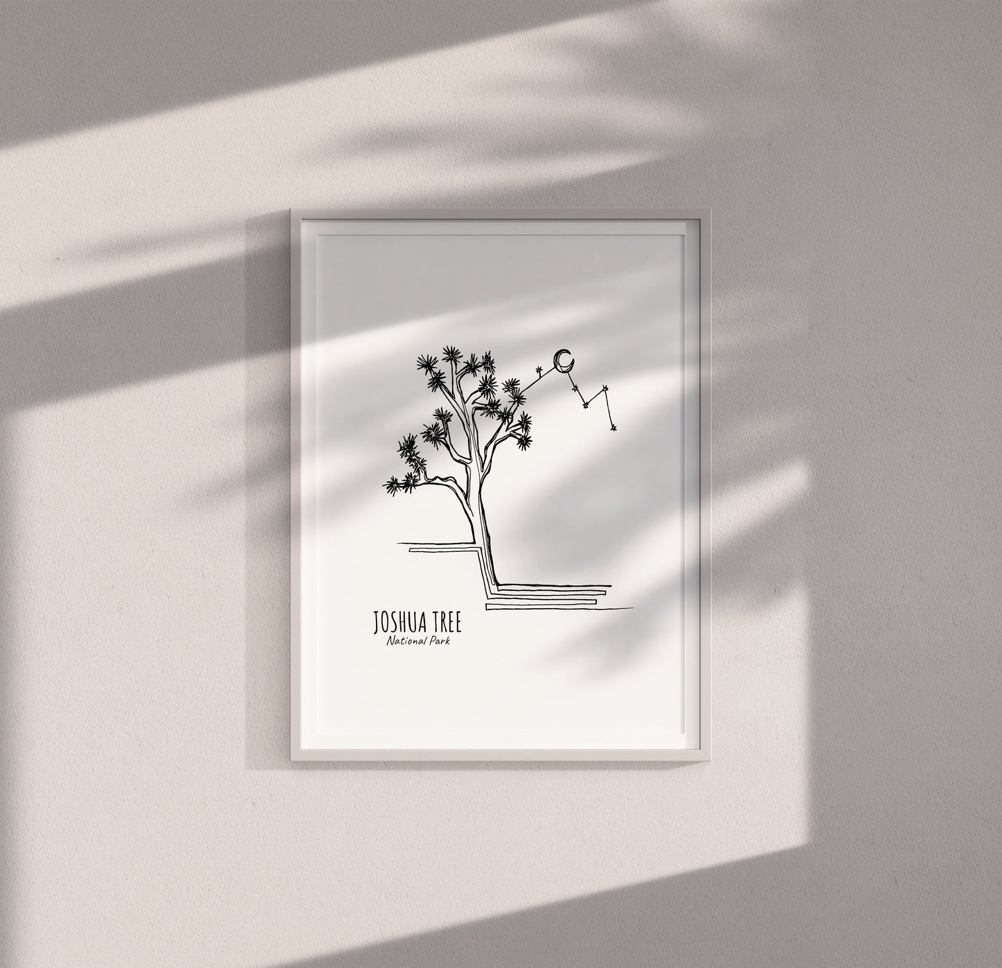 Joshua Tree National Park, California Continuous Line Print