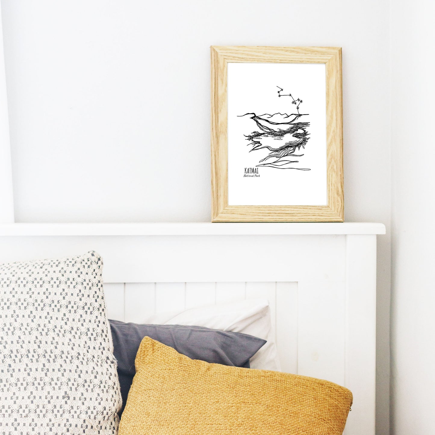 Katmai National Park, Alaska Continuous Line Print