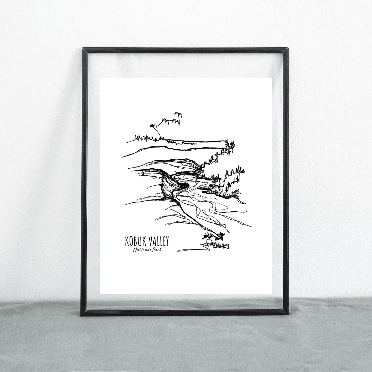 Kobuk Valley National Park, Alaska Continuous Line Print