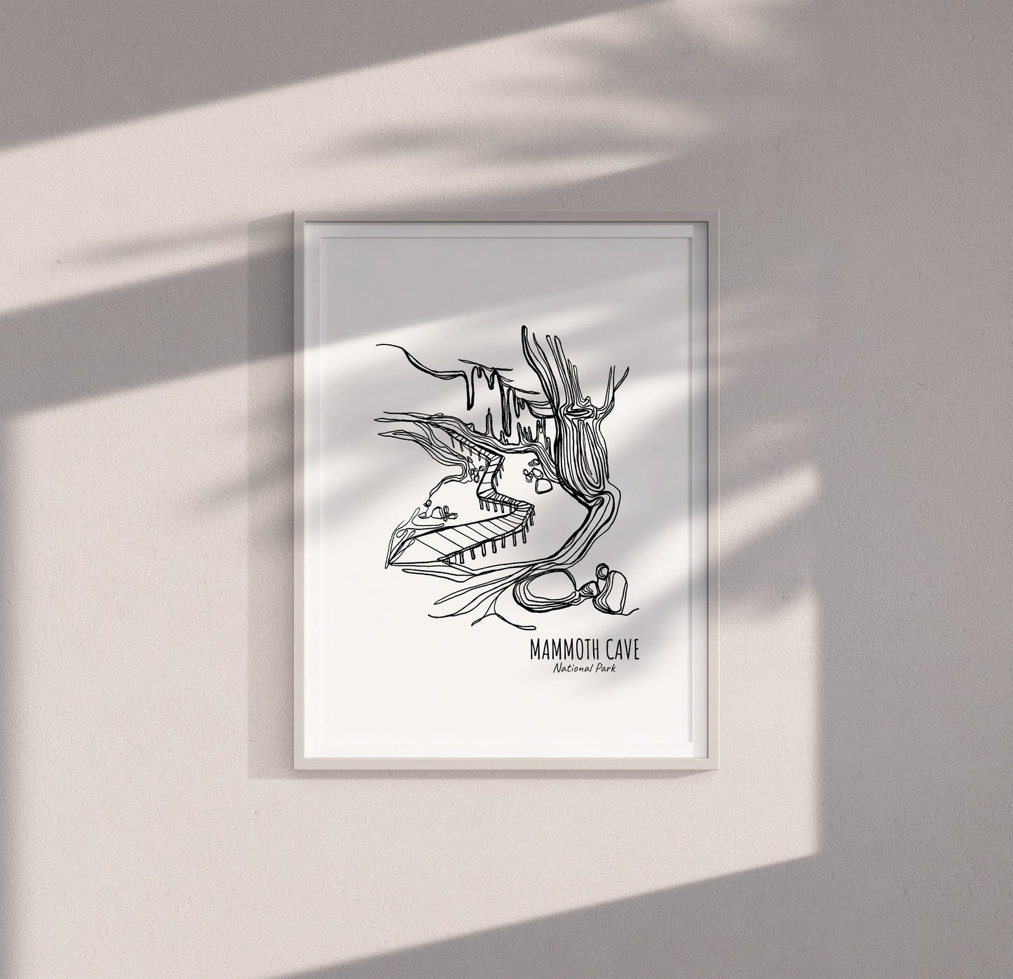 Mammoth Cave National Park, Kentucky Continuous Line Print