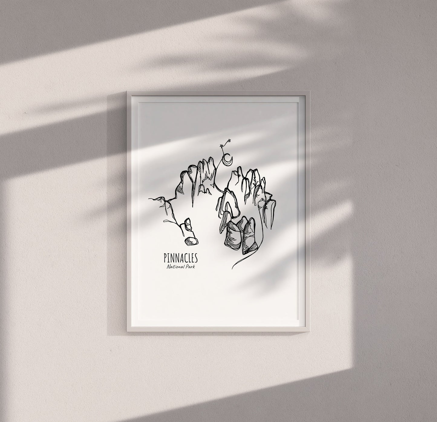 Pinnacles National Park, California Continuous Line Print
