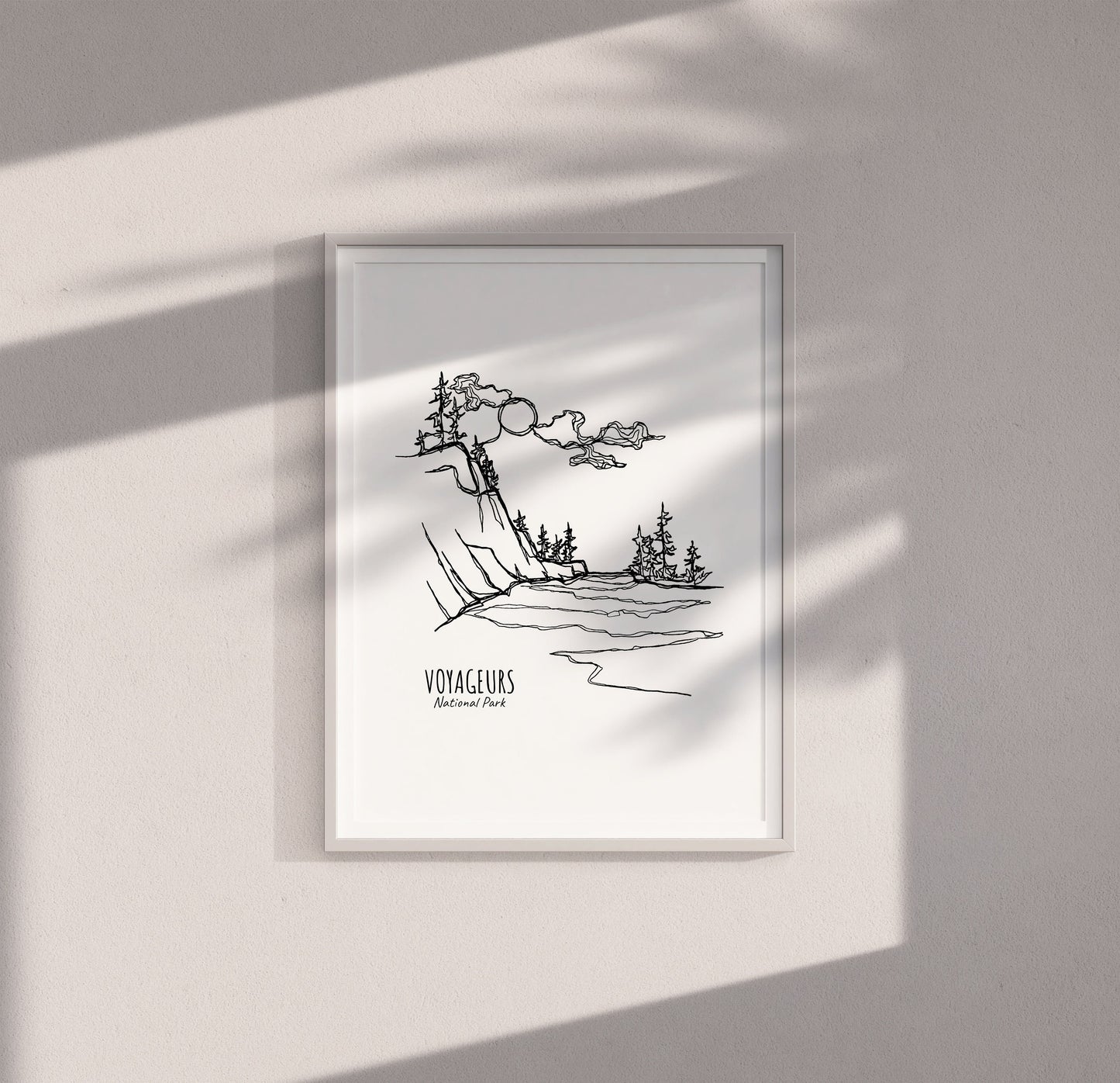 Voyageurs National Park, Minnesota Continuous Line Print