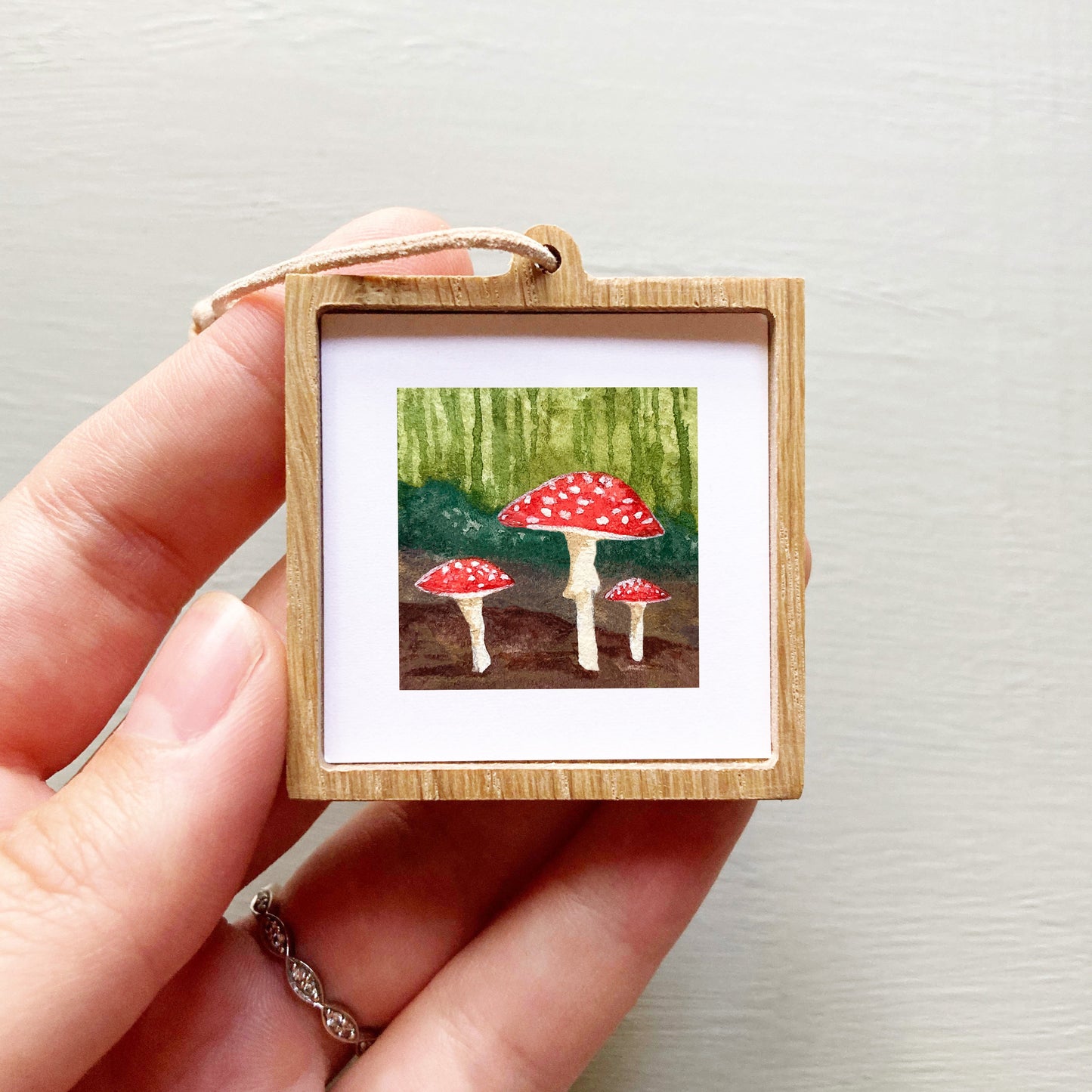 Mini 1" Mushroom Watercolor Print