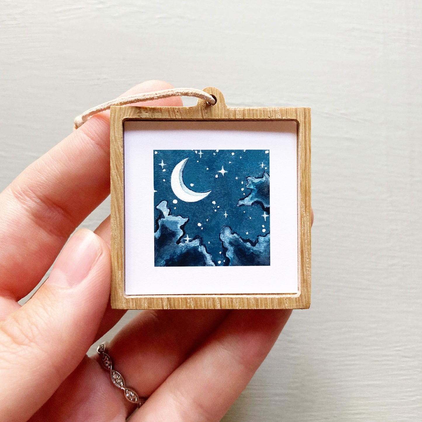 Mini 1" Moonlight Tiny Watercolor Print
