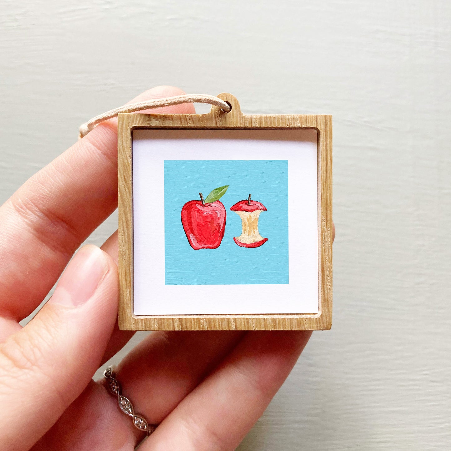Mini 1" Apple Gouache Art Print
