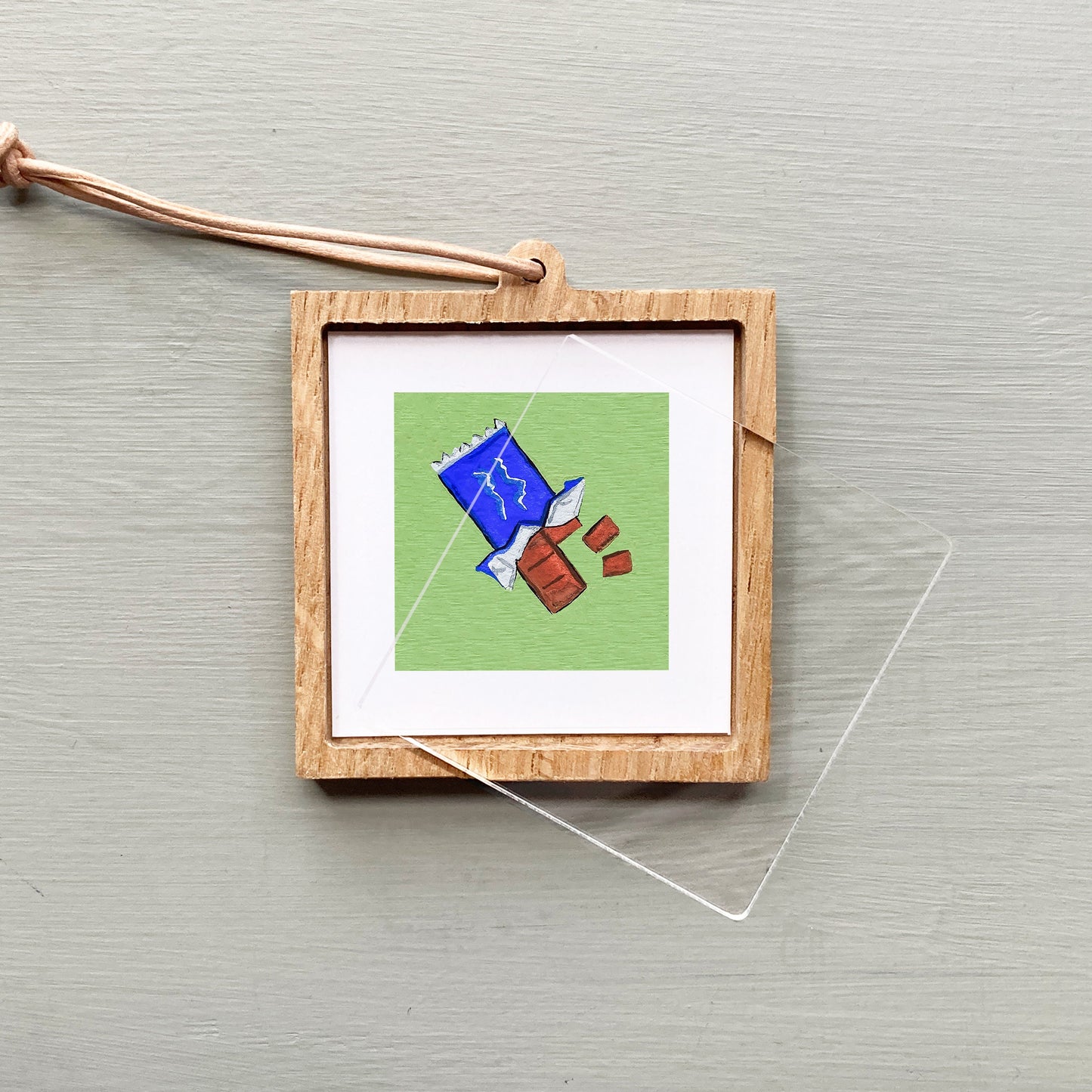Mini 1" Chocolate Bar Gouache Art Print