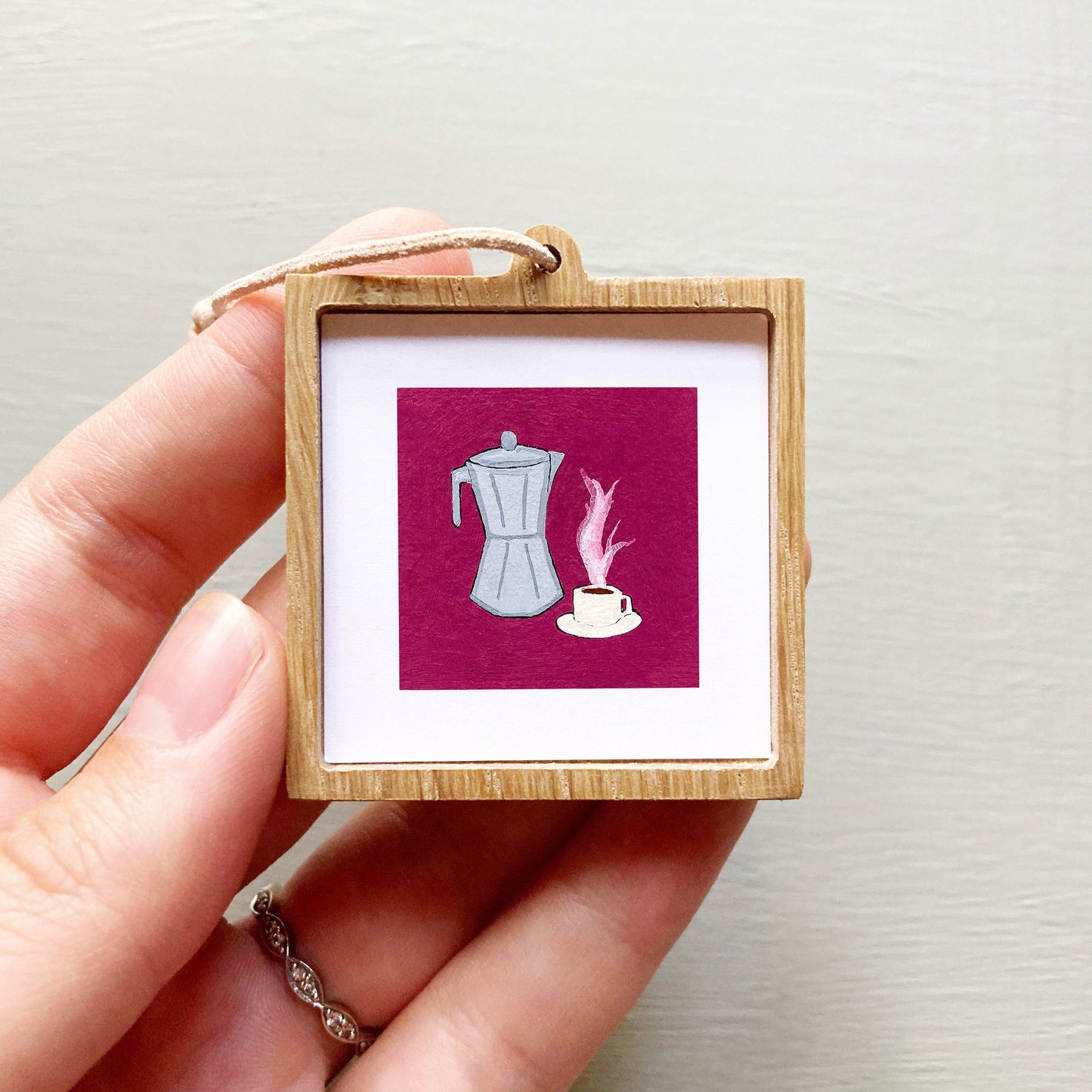 Mini 1" Coffee Percolator Gouache Art Print