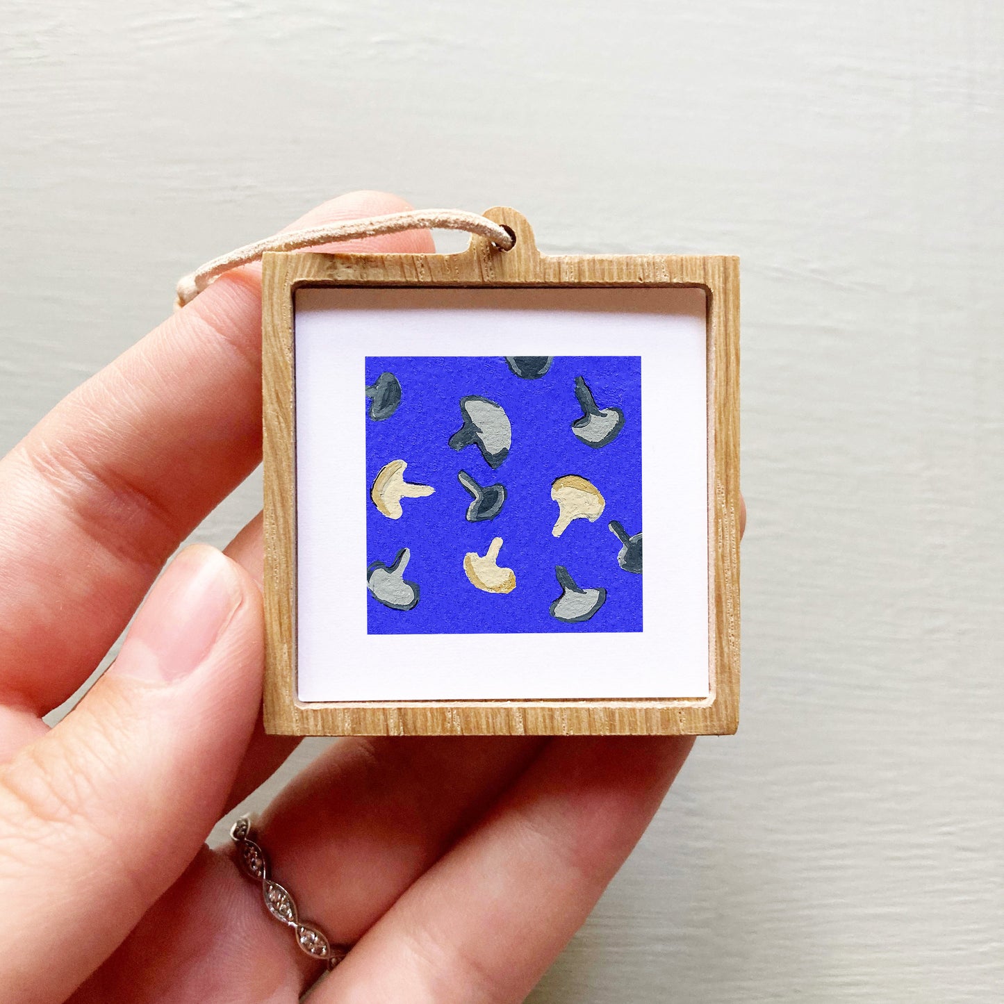 Mini 1" Mushrooms Gouache Art Print