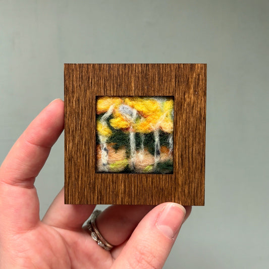 Framed Needle Felted Wool Original Landscape #11