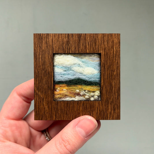 Framed Needle Felted Wool Original Landscape #3