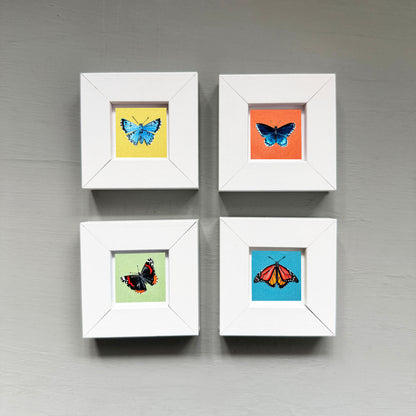 Set of 4 Tiny Butterfly Prints