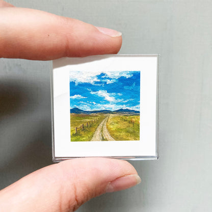 Mini 1" Country Road Gouache Print