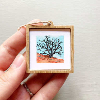 Mini 1" Gnarly Desert Tree Gouache Print
