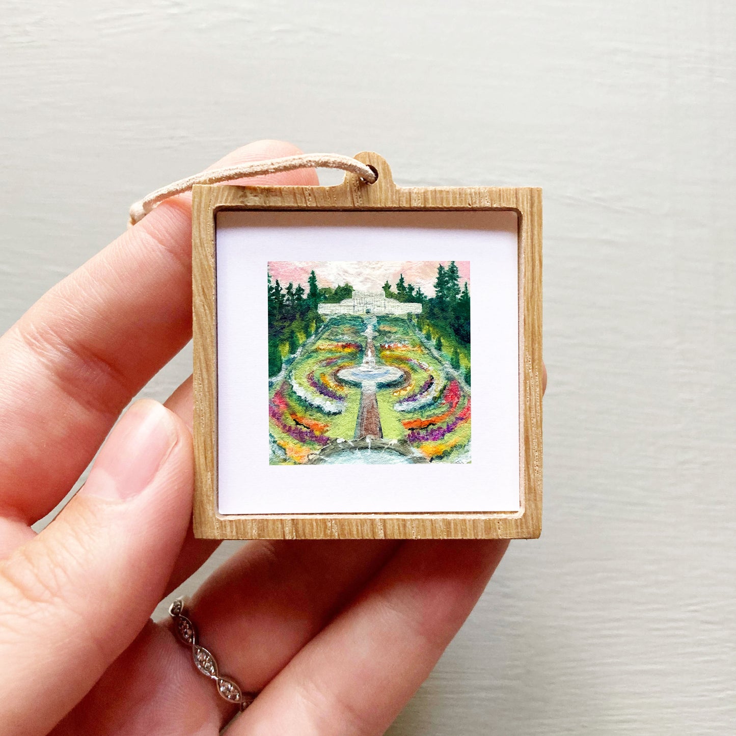 Mini 1" Duncan Gardens Manito Spokane Gouache Print