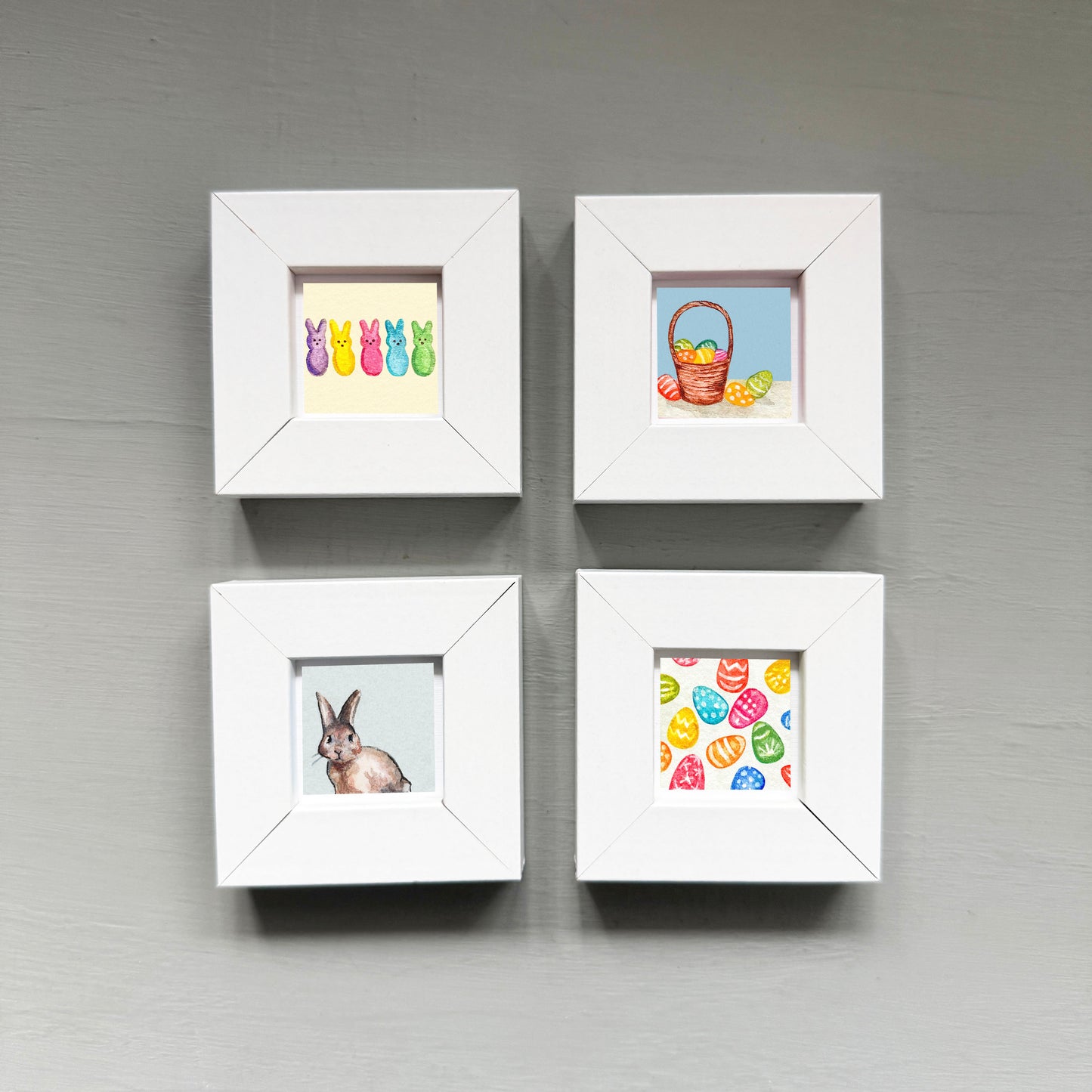 Set of 4 Tiny Easter Spring Prints