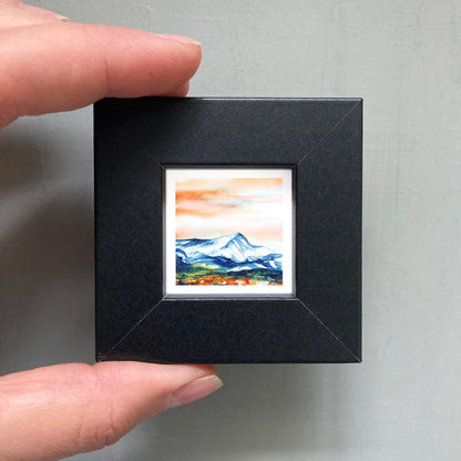 Mini 1" Mount Elbert, Colorado Watercolor Print