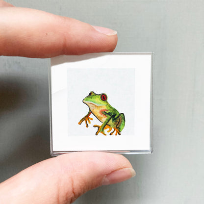 Mini 1" Tree Frog Watercolor Print