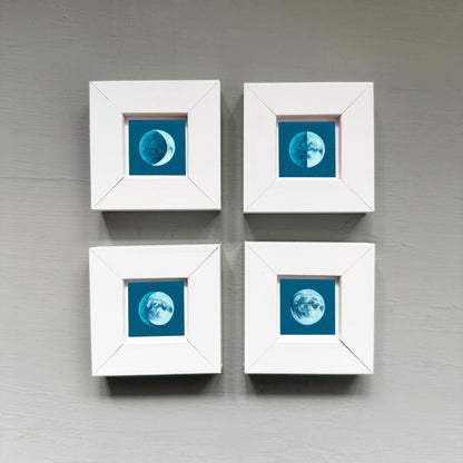 Set of 4 Tiny Moon Phases Prints