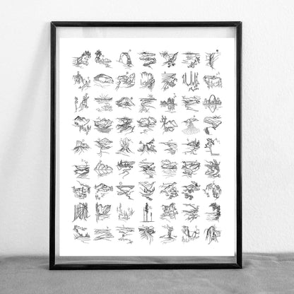 PREORDER: Mini National Park Collage
