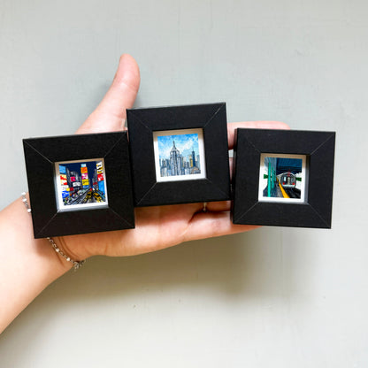 FULL SET 10 NYC Miniature Art PRINTS