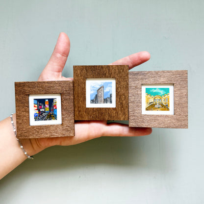 FULL SET 10 NYC Miniature Art PRINTS