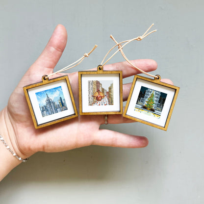 FULL SET 10 NYC Miniature Art PRINTS