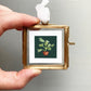 ORIGINAL Mini 1" Schefflera Umbrella Plant Watercolor Painting