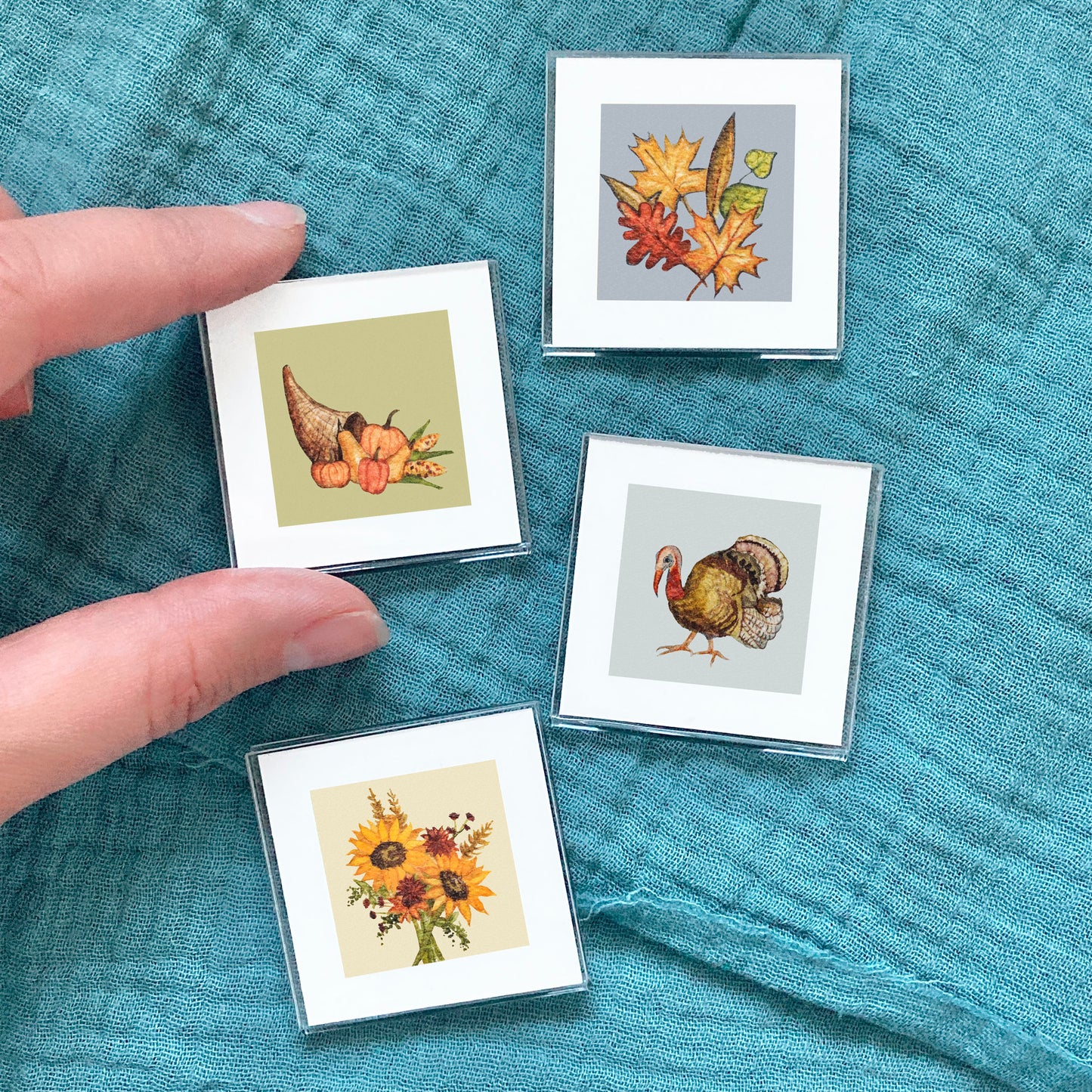 Set of 4 Tiny Thanksgiving Prints