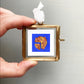 ORIGINAL Mini 1" Waffle Gouache Original Painting