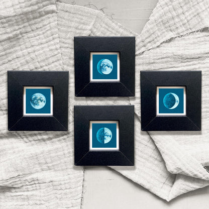 Set of 4 Tiny Moon Phases Prints