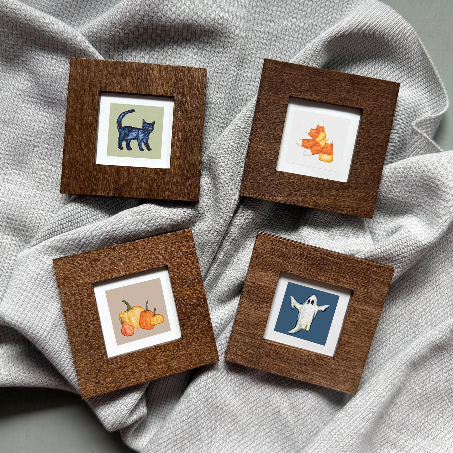 Set of 4 Tiny Halloween Prints