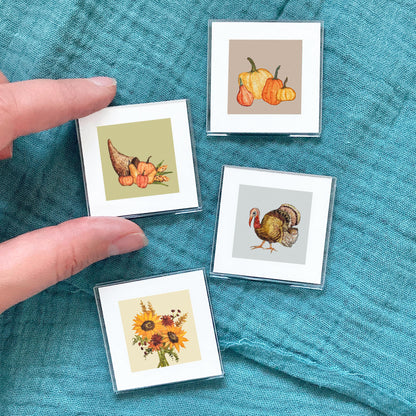 Set of 4 Tiny Thanksgiving Prints