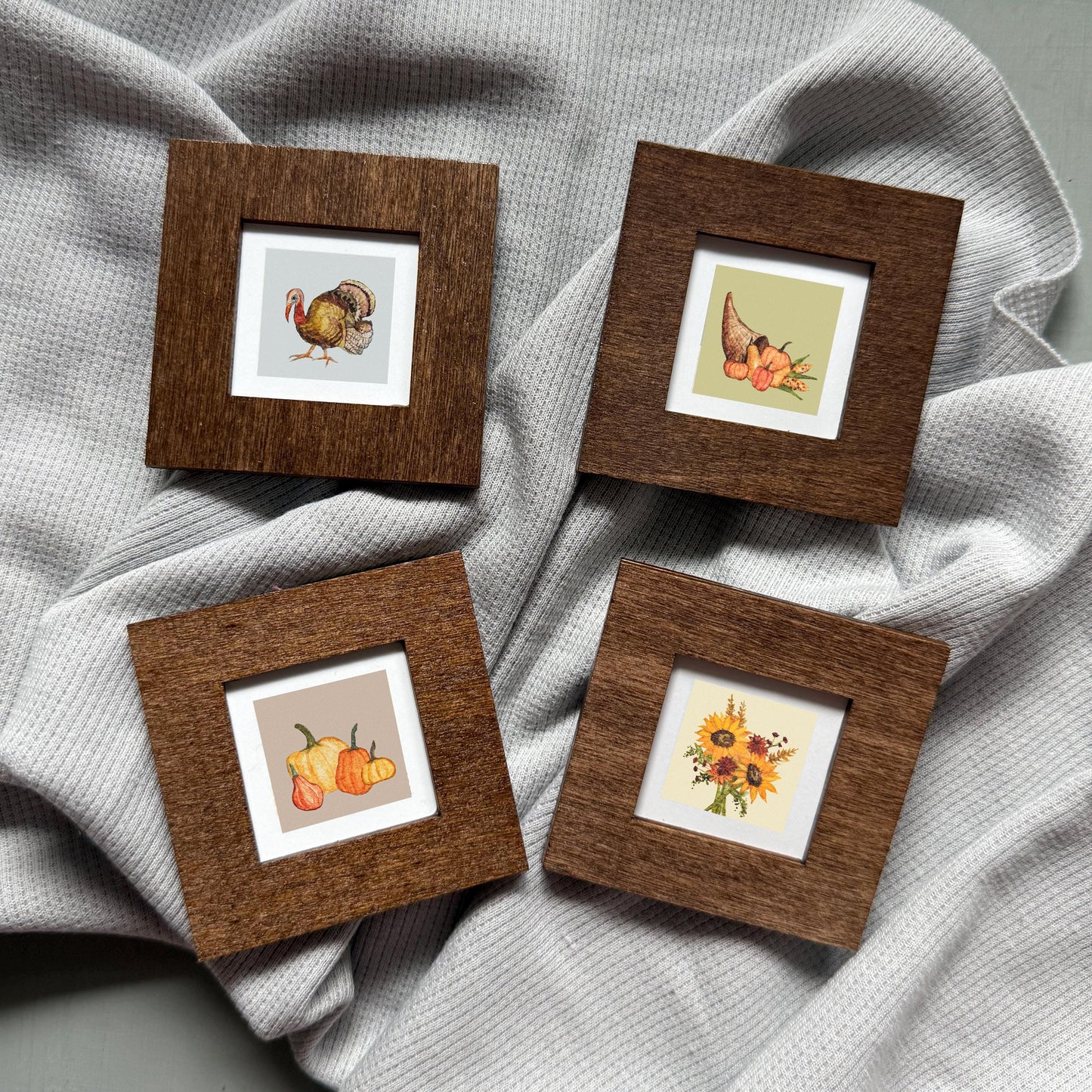 Set of 4 Tiny Thanksgiving Prints