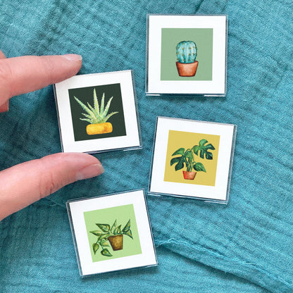 Set of 4 Tiny Houseplant Prints