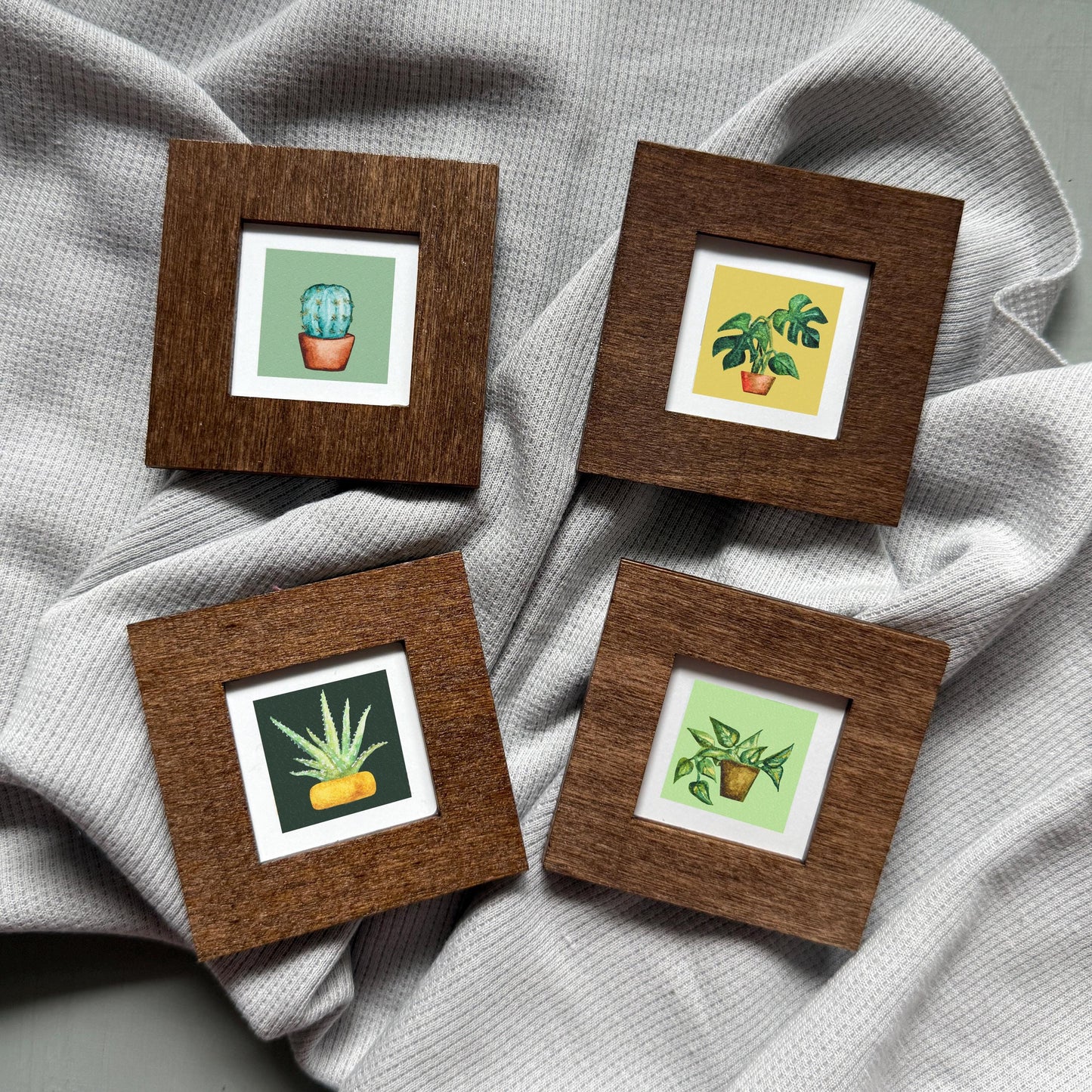 Set of 4 Tiny Houseplant Prints