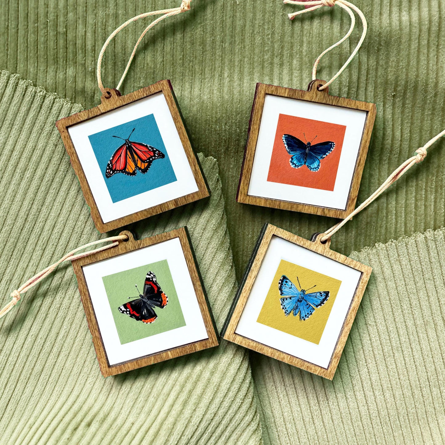 Set of 4 Tiny Butterfly Prints