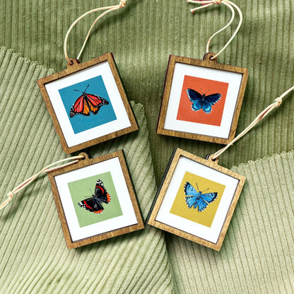Set of 4 Tiny Butterfly Prints