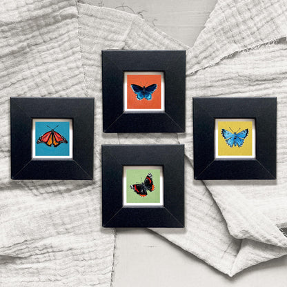 Set of 4 Tiny Butterfly Prints