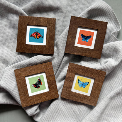 Set of 4 Tiny Butterfly Prints