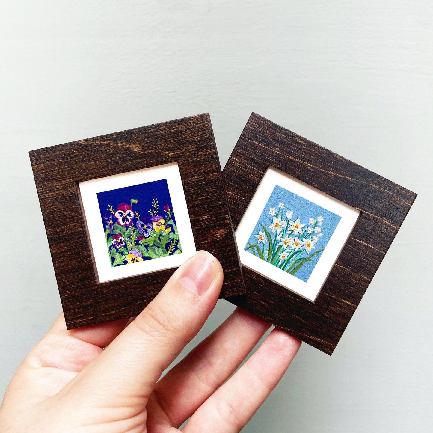 Mini 1" Birth Flowers Set of 12 Art PRINTS