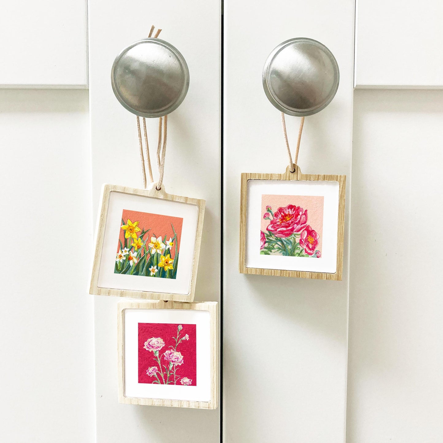 Mini 1" Birth Flowers Set of 12 Art PRINTS