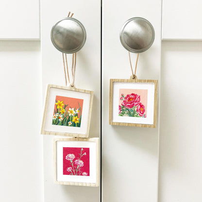 Mini 1" Birth Flowers Set of 12 Art PRINTS