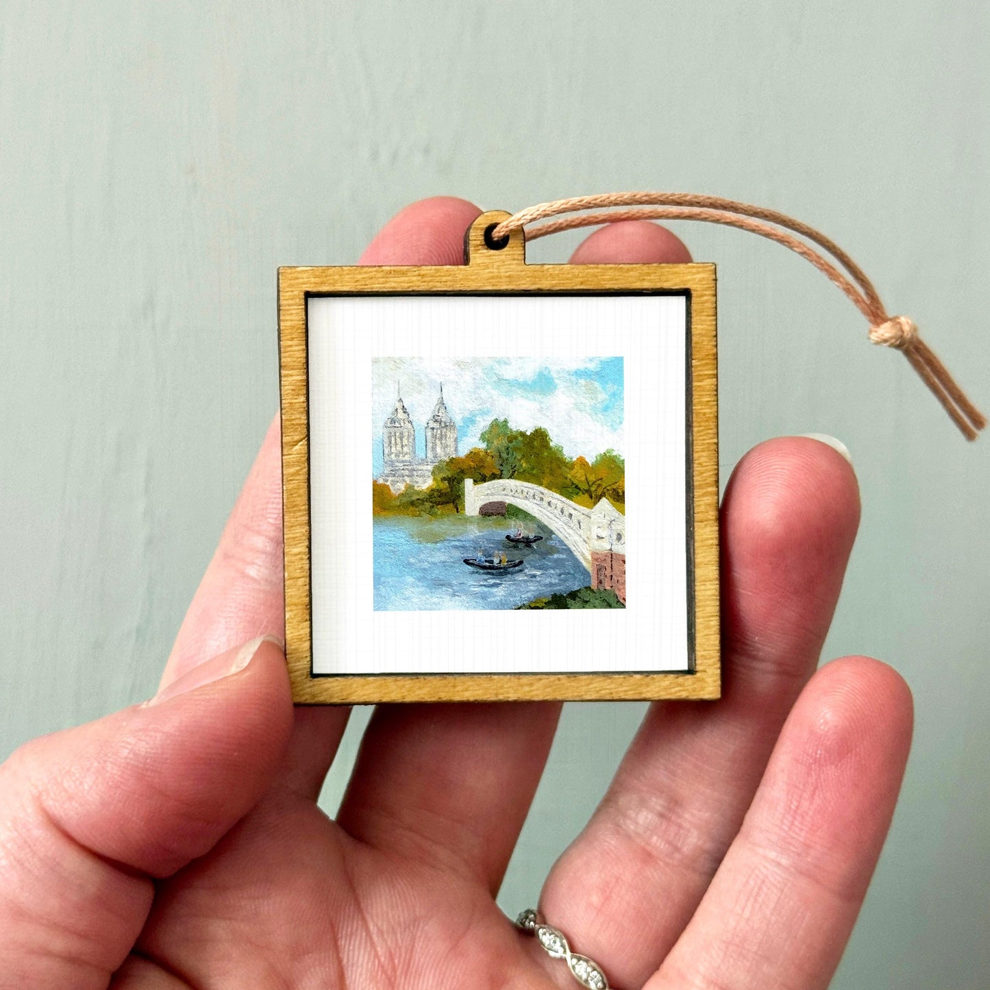 Mini 1" Central Park NYC New York City Print Tiny Watercolor Art PRINT