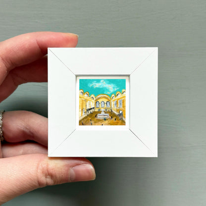 Mini 1" Grand Central Station NYC New York City Print Tiny Watercolor Art PRINT