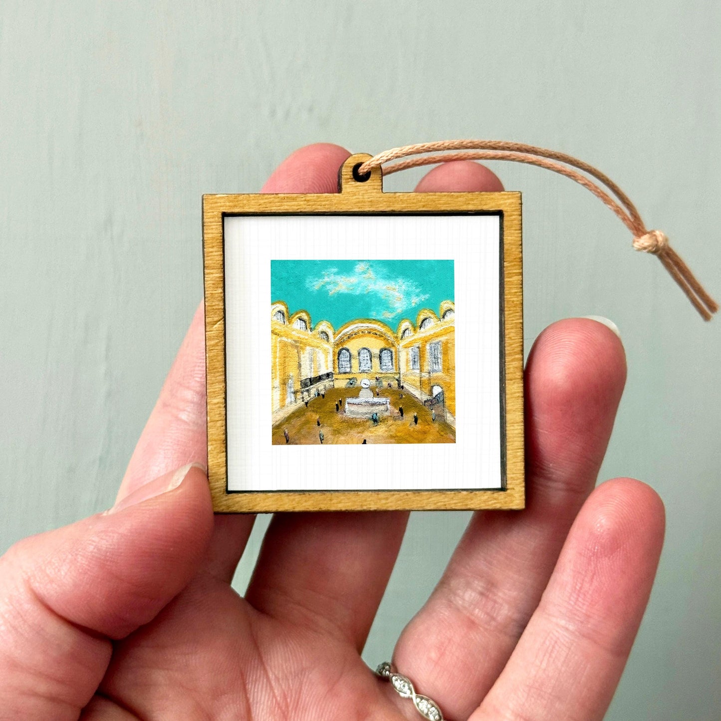 Mini 1" Grand Central Station NYC New York City Print Tiny Watercolor Art PRINT