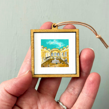 Mini 1" Grand Central Station NYC New York City Print Tiny Watercolor Art PRINT