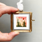 Mini 1" Pine Forest Sunset Watercolor Print